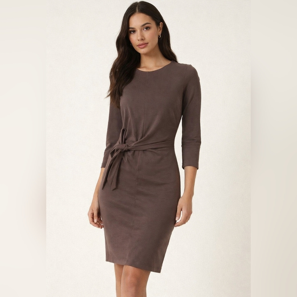 Dynamite knot front Green dress